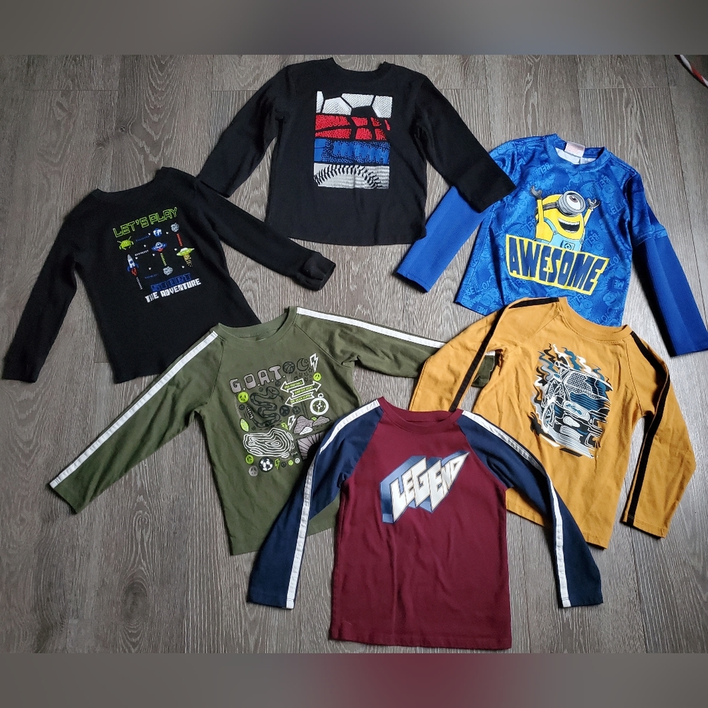 Garanimals and Dispicable Me lot of boys long sleeve tees